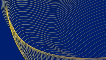 Blue background with yellow lines